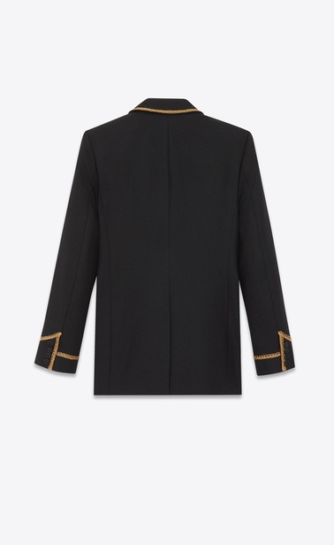 Chevron jacket with gold braid